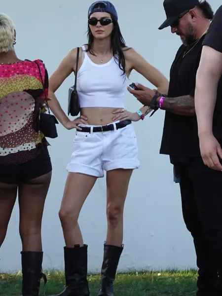 Kendall Jenner Clean White Minimal Look 